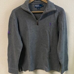Polo Ralph Lauren Gray Quarter-Zip Sweater